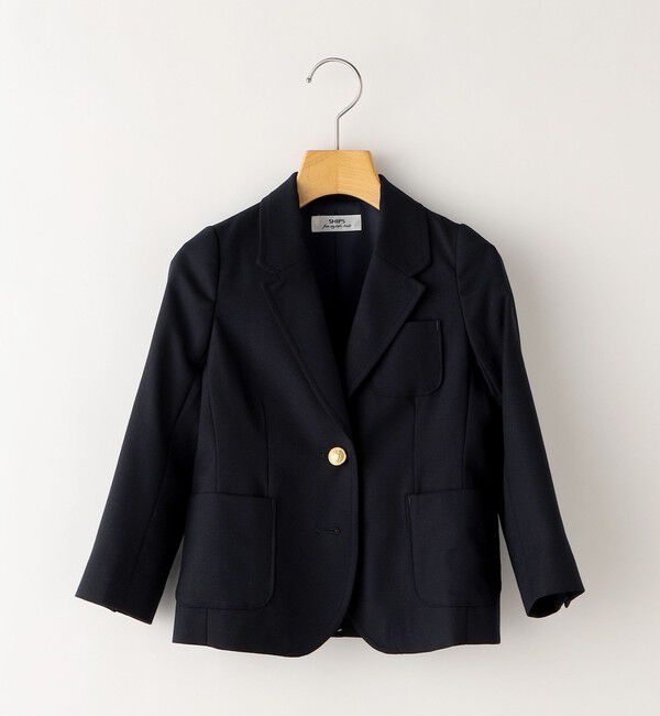 SHIPS KIDS「SHIPS KIDS:メタル 2ボタン ジャケット(110～130cm)」|テーラードジャケット|
