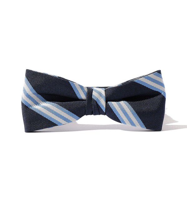 SHIPS「Southwick: レジメンタルストライプ ボウタイ」|ネクタイ・蝶ネクタイ|ダークブルー