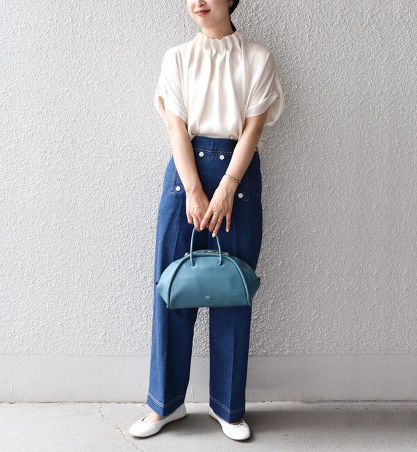 SHIPS for women「〈手洗い可能〉ネック ギャザー ソリッド ブラウス 」|シャツ・ブラウス|