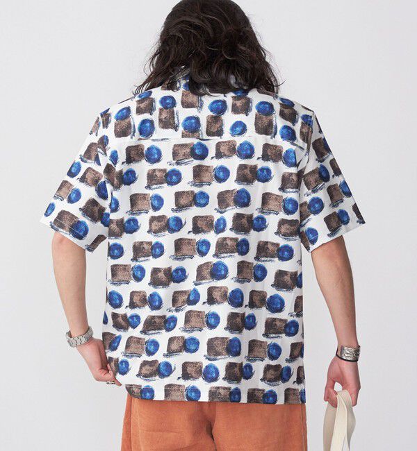 SHIPS「SHIPS: Reflax(R) 80'sプリント ドライタッチ オープンカラー シャツ」|シャツ・ブラウス|