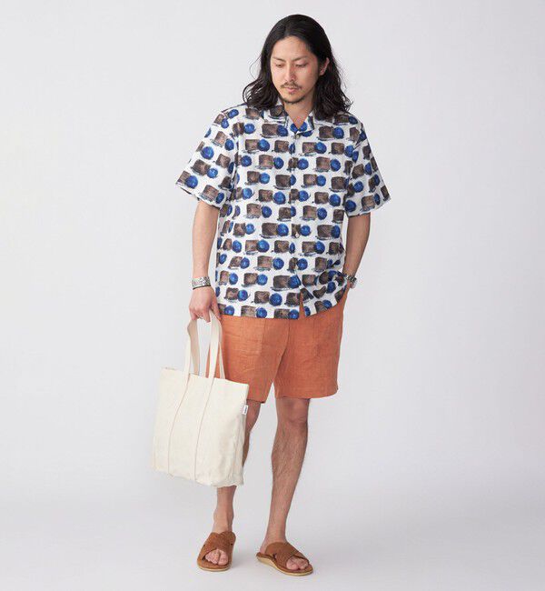 SHIPS「SHIPS: Reflax(R) 80'sプリント ドライタッチ オープンカラー シャツ」|シャツ・ブラウス|