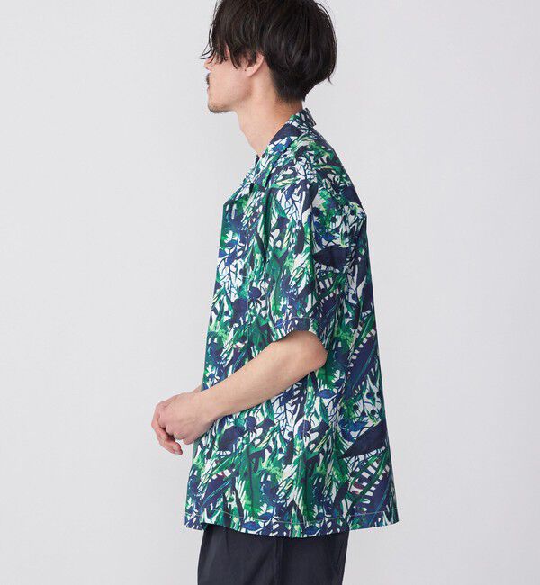 SHIPS「SHIPS: Reflax(R) 80'sプリント ドライタッチ オープンカラー シャツ」|シャツ・ブラウス|