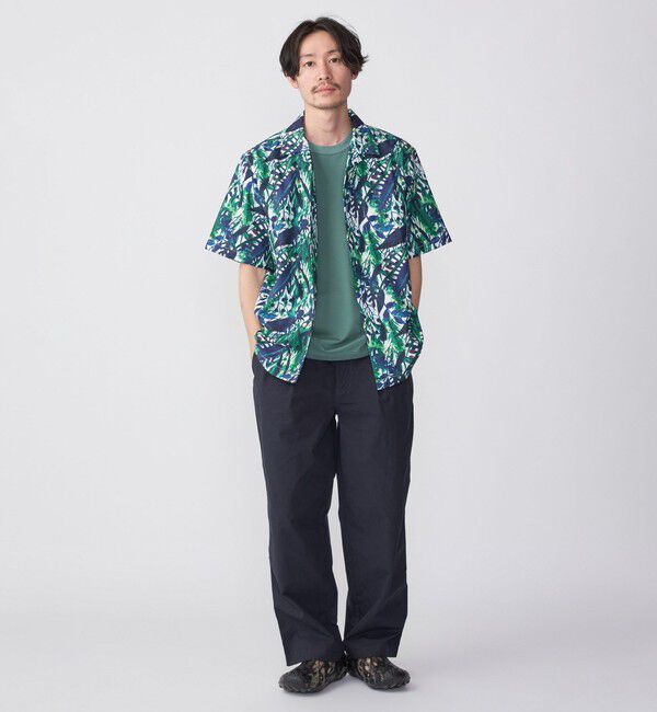 SHIPS「SHIPS: Reflax(R) 80'sプリント ドライタッチ オープンカラー シャツ」|シャツ・ブラウス|