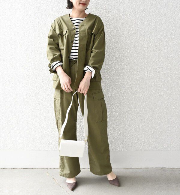 SHIPS for women「*【SHIPS別注】〈手洗い可能〉GOLDENMILLS ファティーグジャケット◇」|ミリタリージャケット|