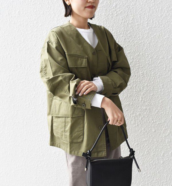 SHIPS for women「*【SHIPS別注】〈手洗い可能〉GOLDENMILLS ファティーグジャケット◇」|ミリタリージャケット|