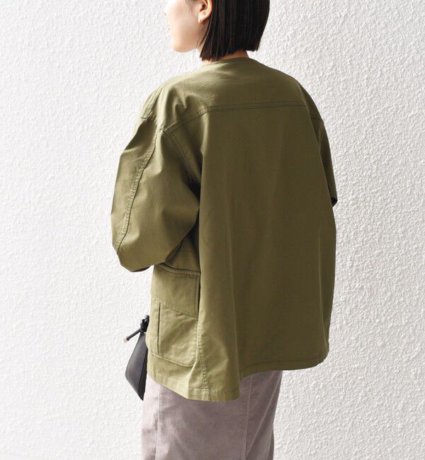 SHIPS for women「*【SHIPS別注】〈手洗い可能〉GOLDENMILLS ファティーグジャケット◇」|ミリタリージャケット|