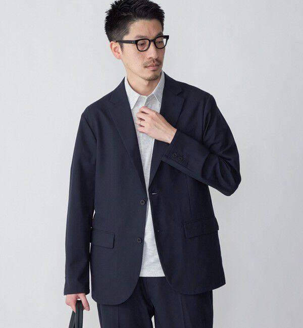 SHIPS「SHIPS:〈手洗い可能〉トロピカルウール 2WAYストレッチ ジャケット (セットアップ対応)」|テーラードジャケット|