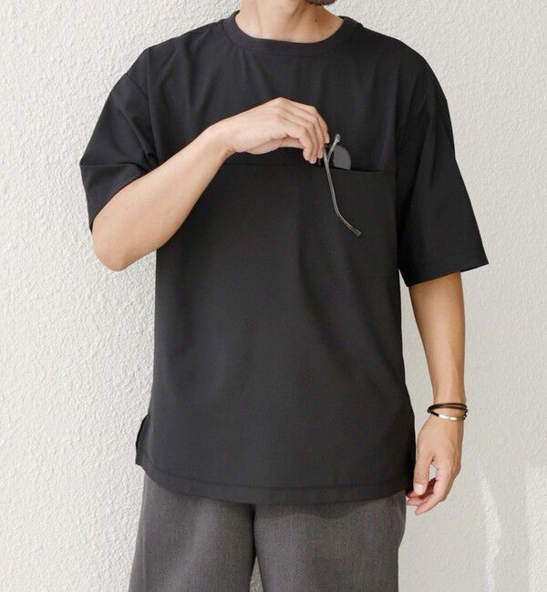 SHIPS any「SHIPS any: COOLMAX（R） サマー プルオーバー Tシャツ (セットアップ対応) 24SS◇」|Tシャツ・カットソー|ダークグレー