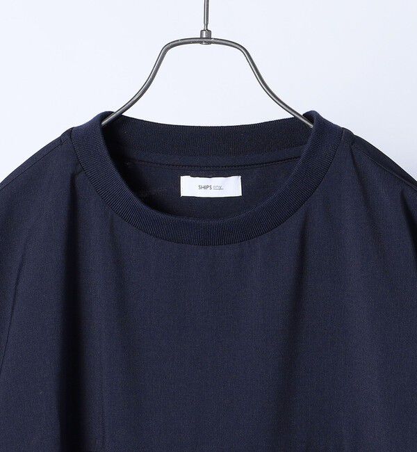 SHIPS any「SHIPS any: COOLMAX（R） サマー プルオーバー Tシャツ (セットアップ対応) 24SS◇」|Tシャツ・カットソー|