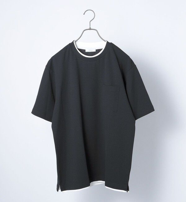 SHIPS any「SHIPS any: 〈吸水・速乾・ストレッチ〉 フェイク レイヤード Tシャツ 24SS◇」|Tシャツ・カットソー|