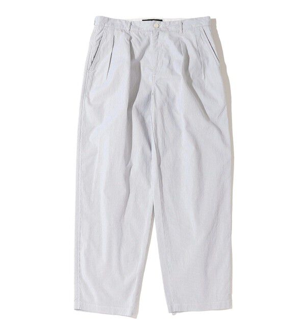 SHIPS「Southwick Gate Label: コードレーン 2タックパンツ (セットアップ対応)」|チノ|グレー