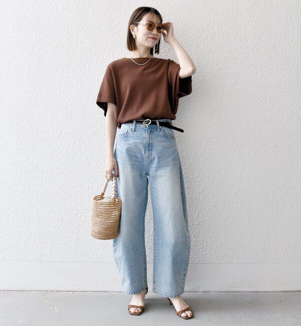 SHIPS any「【WEB限定】SHIPS any:〈洗濯機可能〉ワッフル ワイド TEE」|Tシャツ・カットソー|