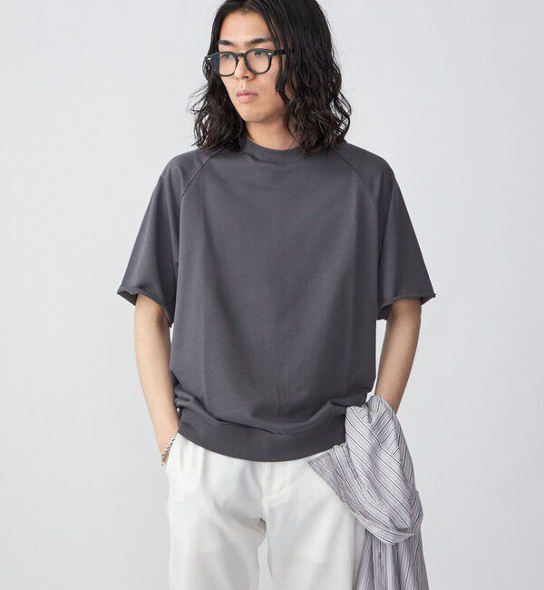 SHIPS「SHIPS: カネマサ 36ゲージ 裏毛 ショートスリーブ Tシャツ」|シャツ・ブラウス|チャコールグレー