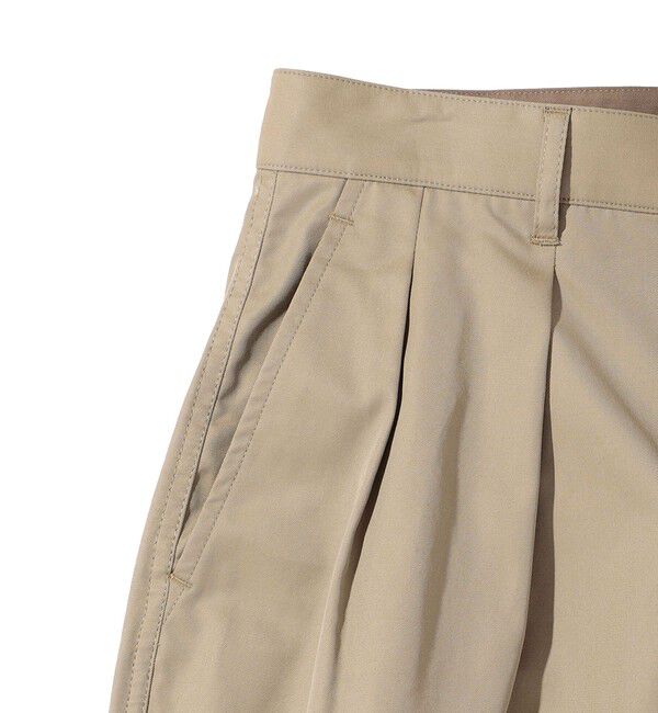 SHIPS「Southwick Gate Label: コットン ギャバジン サファリショーツ」|チノ|