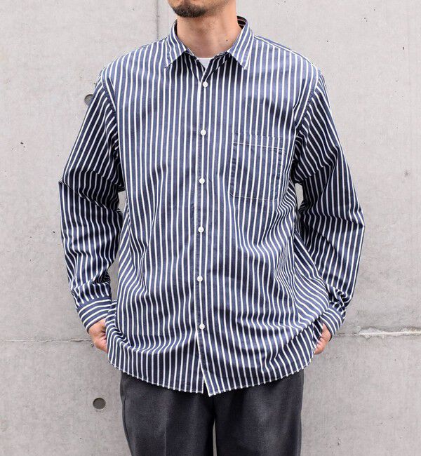 SHIPS any「SHIPS any: ストライプ / ソリッド リラックス レギュラーカラー シャツ 24SS◇」|シャツ・ブラウス|
