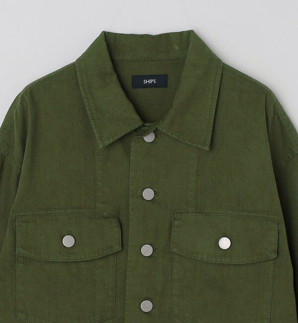 SHIPS「SHIPS: ミリタリー カバー シャツ ジャケット」|ミリタリージャケット|