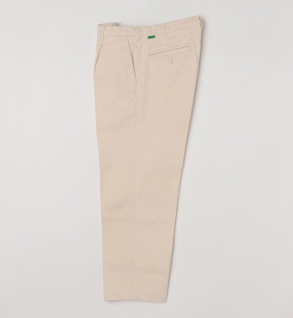 SHIPS any「SHIPS any: コットンツイル 1タック ワイド トラウザーズ 〈ナチュラル〉◇」|チノ|