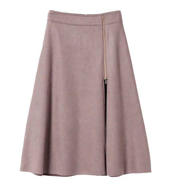 SHIPS Colors 「SHIPS Colors:〈手洗い可能〉フェイクスエード サイドジップ フレアスカート」|スカート|