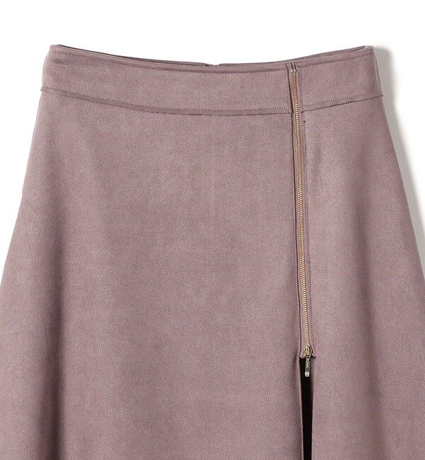 SHIPS Colors 「SHIPS Colors:〈手洗い可能〉フェイクスエード サイドジップ フレアスカート」|スカート|