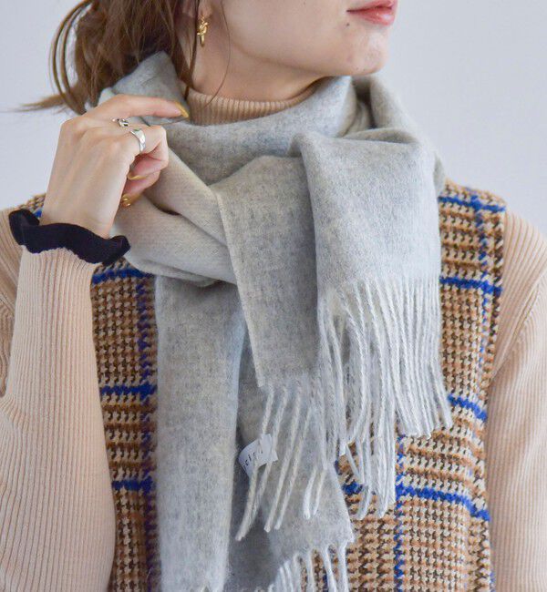 quaranciel「quaranciel: カシミヤ ブレンド ソリッド リバーシブル マフラー」|マフラー|