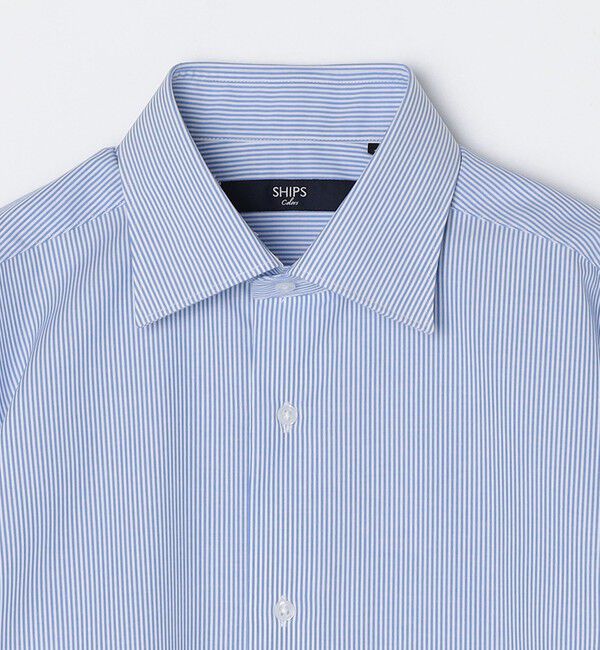 SHIPS Colors 「SHIPS Colors:Deo-Papi(R) ピンストライプ ワイドカラー ドレスシャツ」|シャツ・ブラウス|