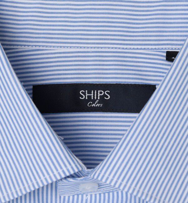 SHIPS Colors 「SHIPS Colors:Deo-Papi(R) ピンストライプ ワイドカラー ドレスシャツ」|シャツ・ブラウス|