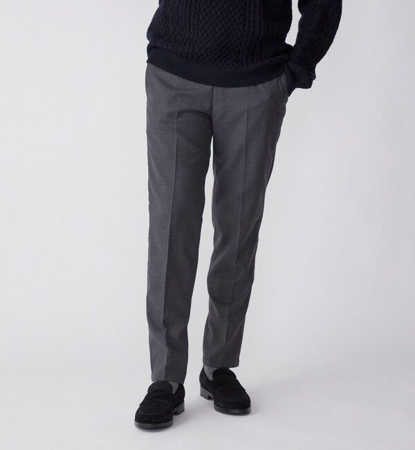 SHIPS「SHIPS: サキソニー ソロテックス ノープリーツ パンツ」|チノ|