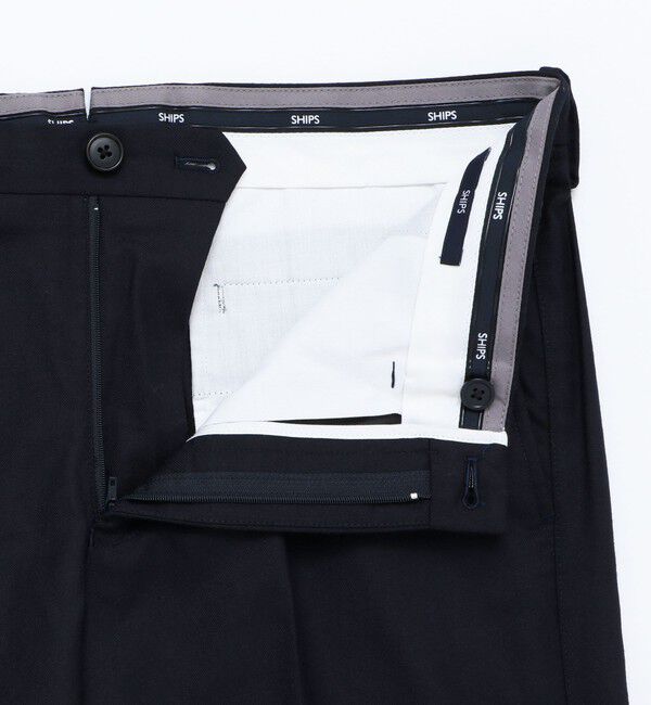 SHIPS「SHIPS: サキソニー ソロテックス ノープリーツ パンツ」|チノ|