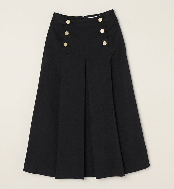 quaranciel「quaranciel:〈手洗い可能〉チェック ソリッド ボタン スカート」|スカート|