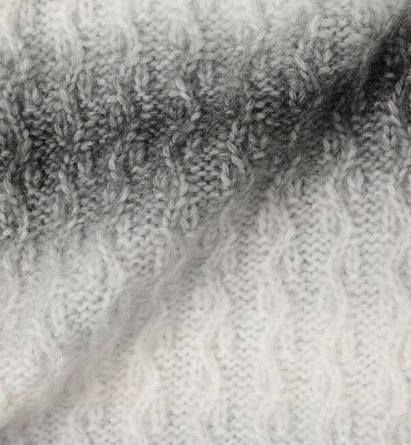 SHIPS any「SHIPS any:〈手洗い可能〉グラデーション ケーブル Vネック カーディガン」|カーディガン|