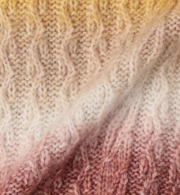 SHIPS any「SHIPS any:〈手洗い可能〉グラデーション ケーブル Vネック カーディガン」|カーディガン|