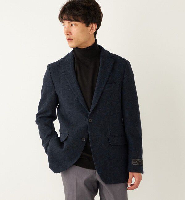 SHIPS Colors 「SHIPS Colors:NOVALAN ツイード S2B ジャケット」|テーラードジャケット|ネイビー