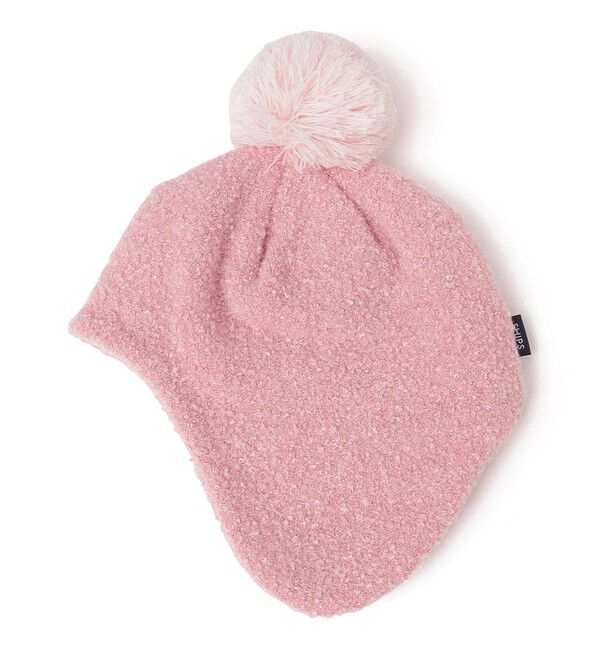 SHIPS KIDS「SHIPS KIDS:ベビー ふわもこ 無地 ニットキャップ」|ニット帽|ピンク
