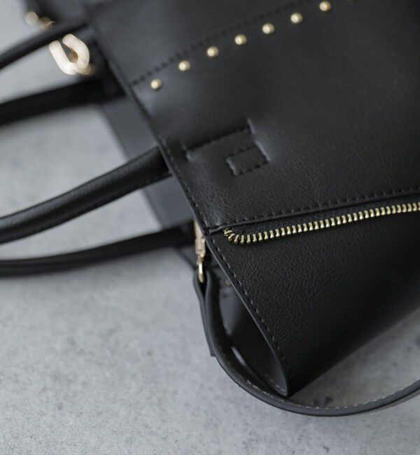 quaranciel「quaranciel: 2way スタッズ バケツ トート バッグ」|トートバッグ|