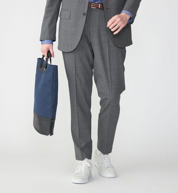 SHIPS「SHIPS: 〈セットアップ対応〉TW ストレッチ イージーパンツ」|スラックス|チャコールグレー