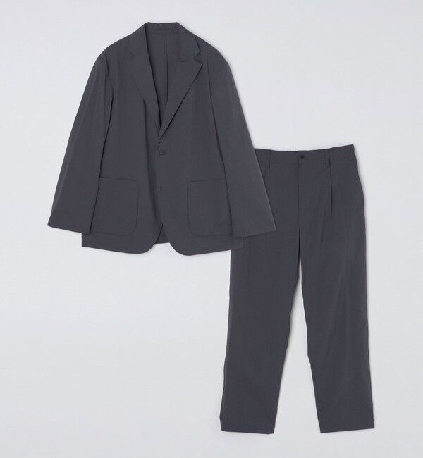 SHIPS「SHIPS: 〈セットアップ対応・手洗い可能・撥水加工〉ライト ナイロン イージー パンツ」|チノ|