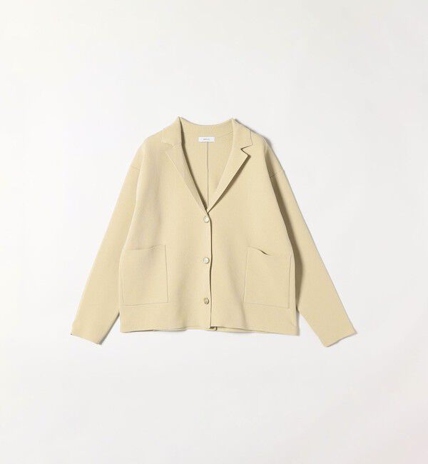SHIPS any「【WEB限定】SHIPS any:〈手洗い可能〉テーラード ニット カーディガン ジャケット」|テーラードジャケット|