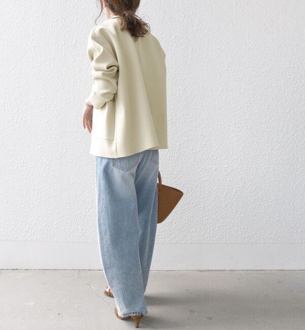 SHIPS any「【WEB限定】SHIPS any:〈手洗い可能〉テーラード ニット カーディガン ジャケット」|テーラードジャケット|