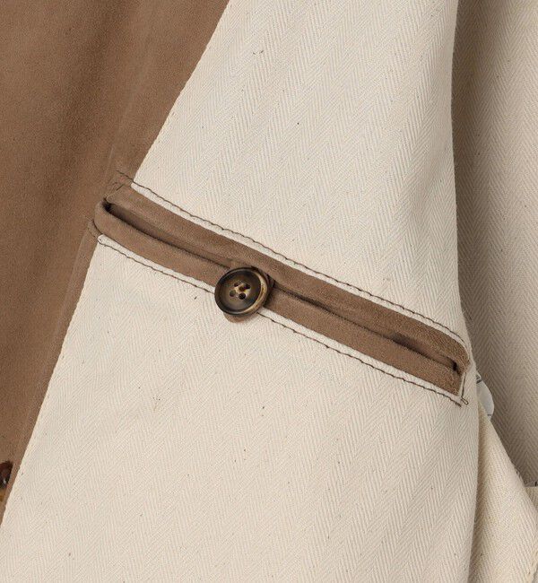 SHIPS「【SHIPS別注】CINQUANTA: スエード ダブルブレスト レザージャケット」|テーラードジャケット|