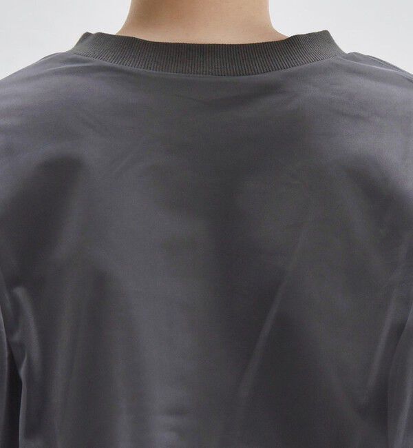 quaranciel「quaranciel:〈手洗い可能〉チュール ドッキング クルーネック カーディガン」|カーディガン|