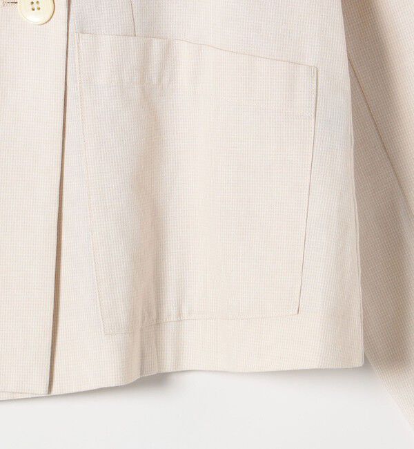 SHIPS any「SHIPS any: リネン ミックス 千鳥柄 テーラード ジャケット」|テーラードジャケット|