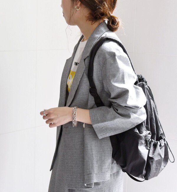 SHIPS any「SHIPS any: リネン ミックス 千鳥柄 テーラード ジャケット」|テーラードジャケット|