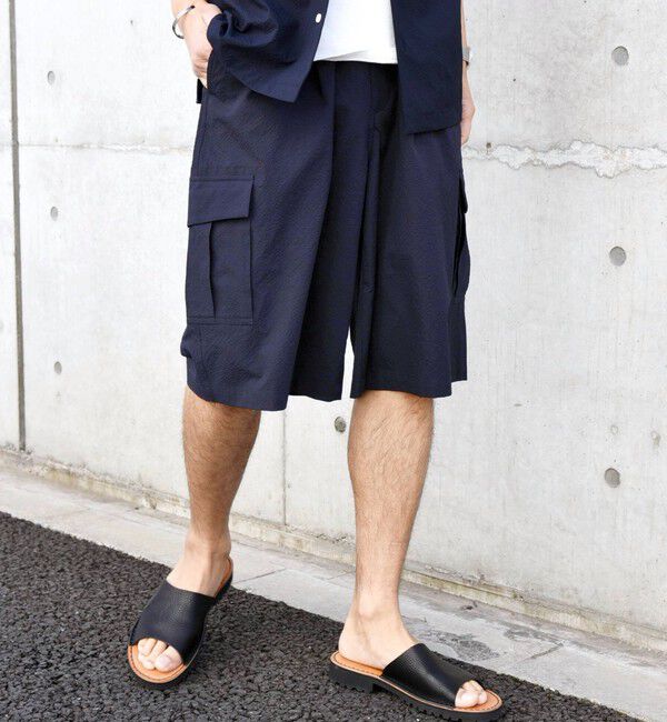 SHIPS any「SHIPS any:〈撥水・軽量・ストレッチ〉SOLOTEX(R)シアサッカー ワイド カーゴ ショーツ◇」|その他|