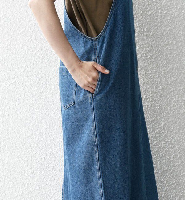 SHIPS any「SHIPS any:〈洗濯機可能〉フロントジップ ジャンパー スカート［SHIPS any DENIM］」|ジャンパースカート|