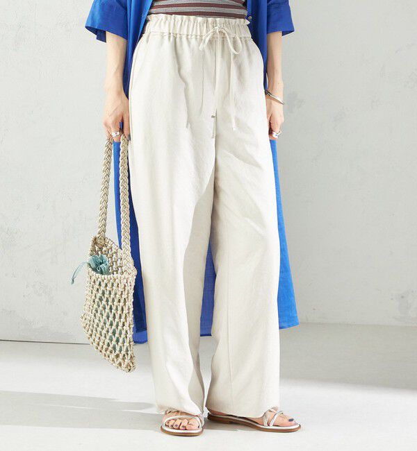 SHIPS for women「〈手洗い可能〉ツイル ドロスト パンツ」|その他|