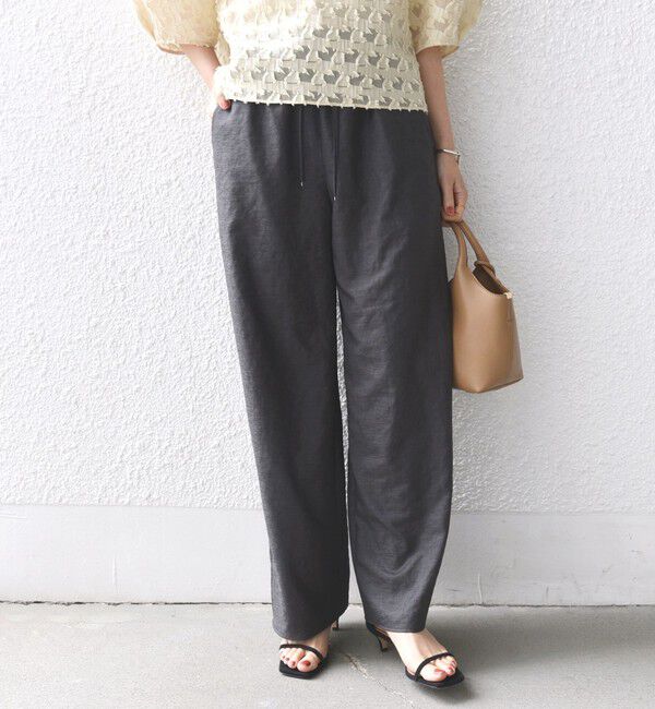 SHIPS for women「〈手洗い可能〉ツイル ドロスト パンツ」|その他|