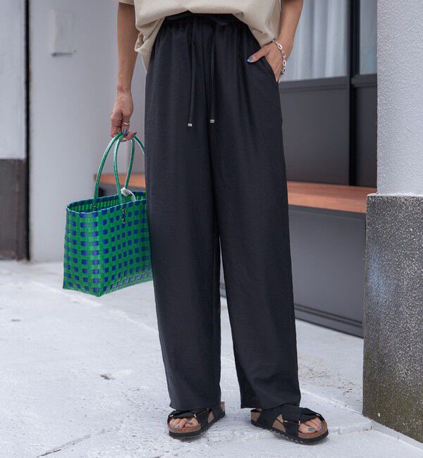 SHIPS for women「〈手洗い可能〉ツイル ドロスト パンツ」|その他|