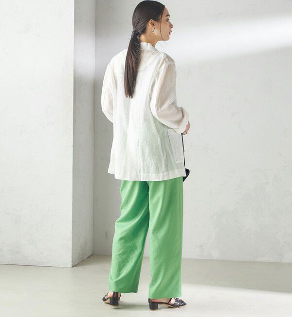 SHIPS for women「〈手洗い可能〉ツイル ドロスト パンツ」|その他|