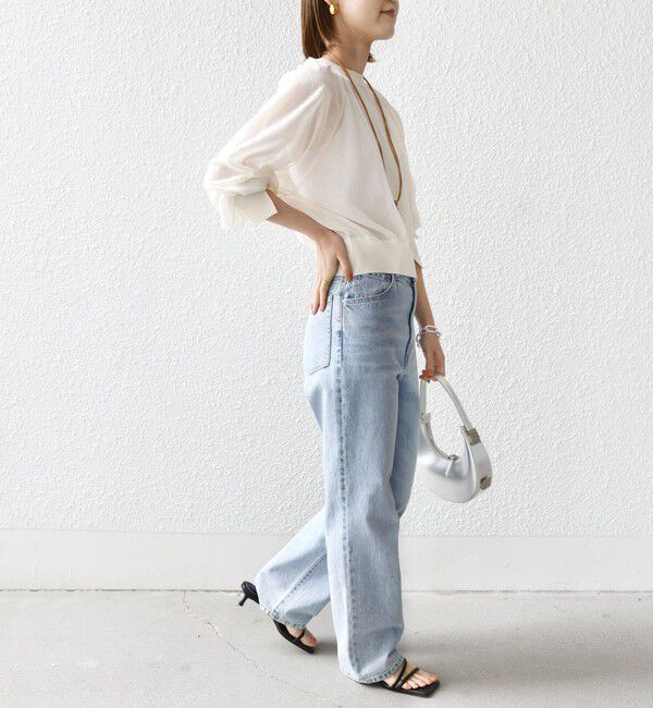 SHIPS for women「〈手洗い可能〉2WAY シアー カーディガン」|カーディガン|