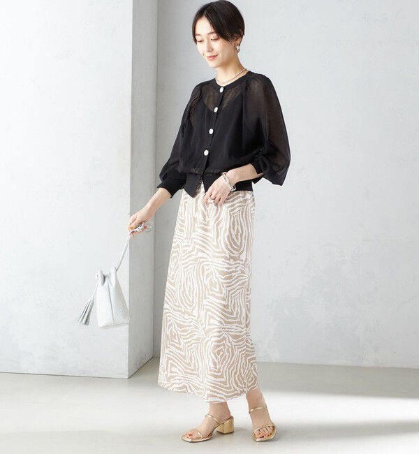 SHIPS for women「〈手洗い可能〉2WAY シアー カーディガン」|カーディガン|